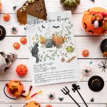 Cute Watercolor Witches Brew Recipe Halloween Tea Towel<br><div class="desc">Perfect for the holiday season. Fun Halloween illustration tea towels to add that modern festive touch. Recipe tea towels also make the perfect keepsake. We love Halloween and we're loading up on our best black, orange and Spooktacular fall designs. Halloween might just be the best holiday of the whole year....</div>