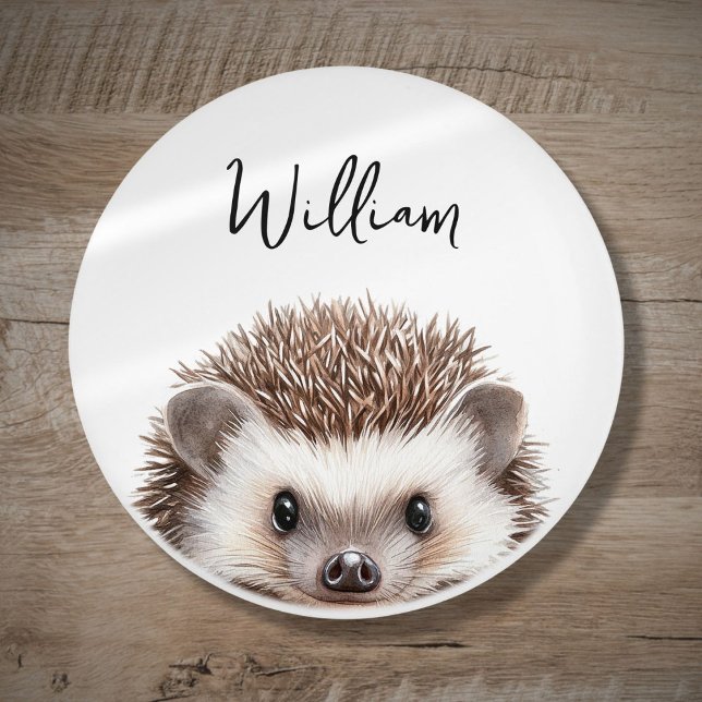 Cute Watercolor Woodland Hedgehog Nursery Room Ceramic Knob (Cute Watercolor Woodland Hedgehog Nursery Room Ceramic Knob)