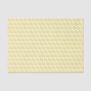 Cute Watercolor Yellow Sprinkle Doughnuts Pattern Tissue Paper