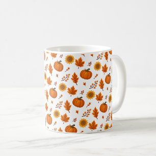 Cute Watercolour Autumn Harvest Coffee Mug