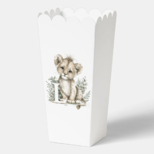 Cute watercolour baby animal alphabet favour box