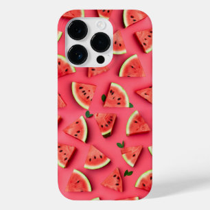 Cute Watermelon Fruit Pattern Pink iPhone Case