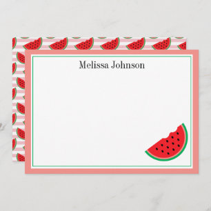 Cute Watermelon Fun Personalised Card