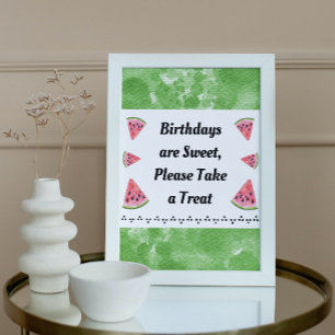Cute Watermelon Party Sign