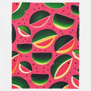 Cute Watermelon Pattern Fleece Blanket