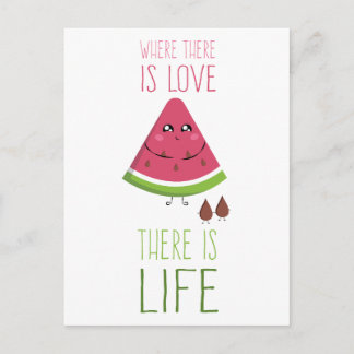 Cute Watermelon Postcard