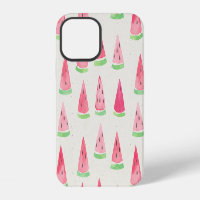 Cute watermelon: seamless watercolor pattern.