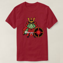 Cute Watermelon Shogun Samurai Warrior Illustratio