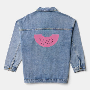 Cute Watermelon Slice – Sweet, Juicy & Aesthetic Denim Jacket