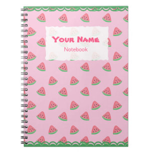 Cute Watermelon Slices Pattern Notebook