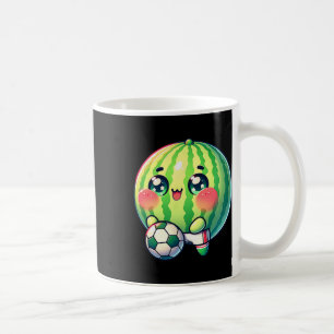 Cute Watermelon Soccer Player Chibi Footll Coffee Mug