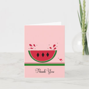 Cute Watermelon Thank You Card