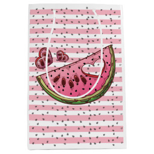 Cute Watermelon Theme Birthday Party Favour Medium Gift Bag