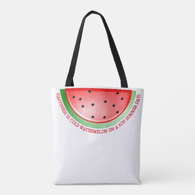 Cute Watermelon  Tote Bag (Back)