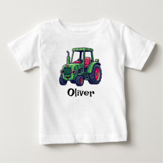 Cute Watermelon Tractor Baby T-Shirt