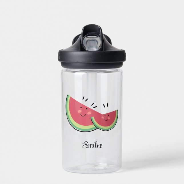 Cute Watermelons Fruit Water Bottle (Front)