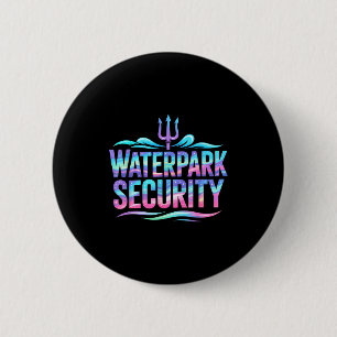 Cute waterpark security cruise mermaid vacation 6 cm round badge