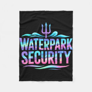 Cute waterpark security cruise mermaid vacation fleece blanket