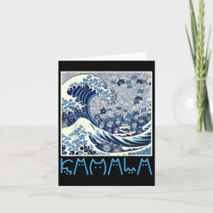 Cute Wave Of Blue Cats For Kamala Card