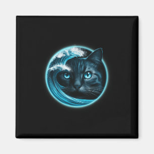 Cute Wave Of Blue Cats For Kamala Funny Magnet