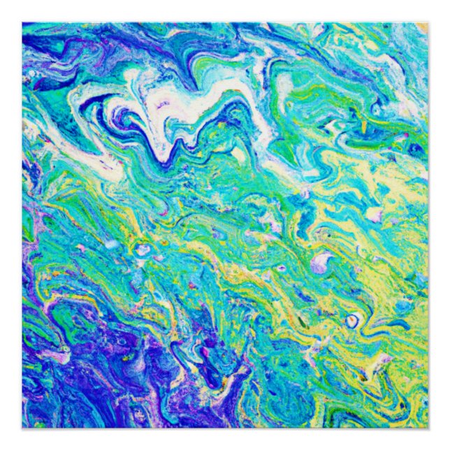 Cute Waves Patterns. Buy Now Poster (Front)