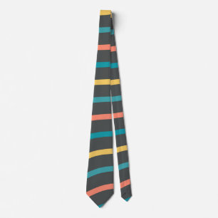Cute Wavy Striped Ash Tie