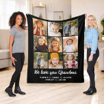 Cute We love you Grandma photo collage Fleece Blanket<br><div class="desc">The Grandma 8-Photo Personalised Custom Text Gift Fleece Blanket is a heartwarming and unique way to show Grandma your love. Featuring a collage of eight cherished family photos, this blanket is personalised with custom text to create a one-of-a-kind keepsake. Made from soft, cosy fleece, it provides both warmth and a...</div>