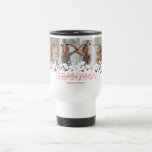 Cute We Love You Grandma Photo Travel Mug<br><div class="desc">Cute grandmother travel mug featuring a photo collage of the grandkids,  a modern pink heart design,  the saying "we love you grandma",  and the childrens names.</div>