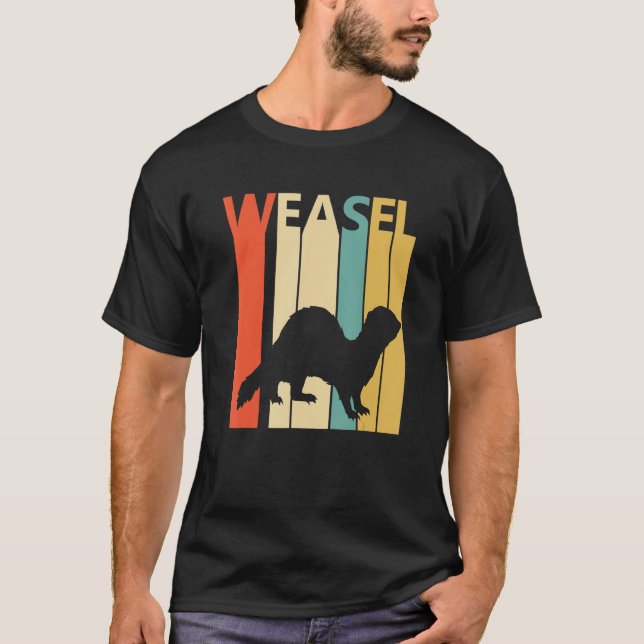 Cute Weasel Animal T-Shirt (Front)