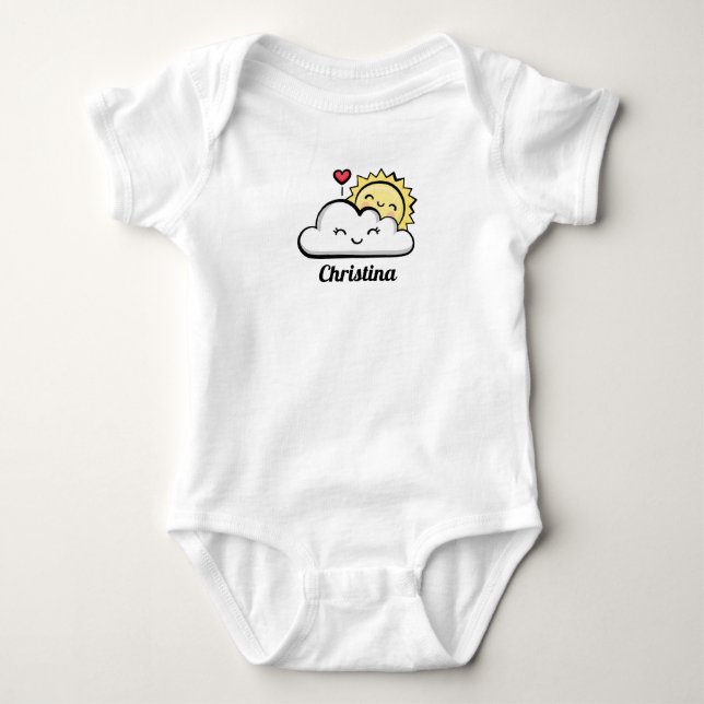 Cute Weather Baby Bodysuit (Front)