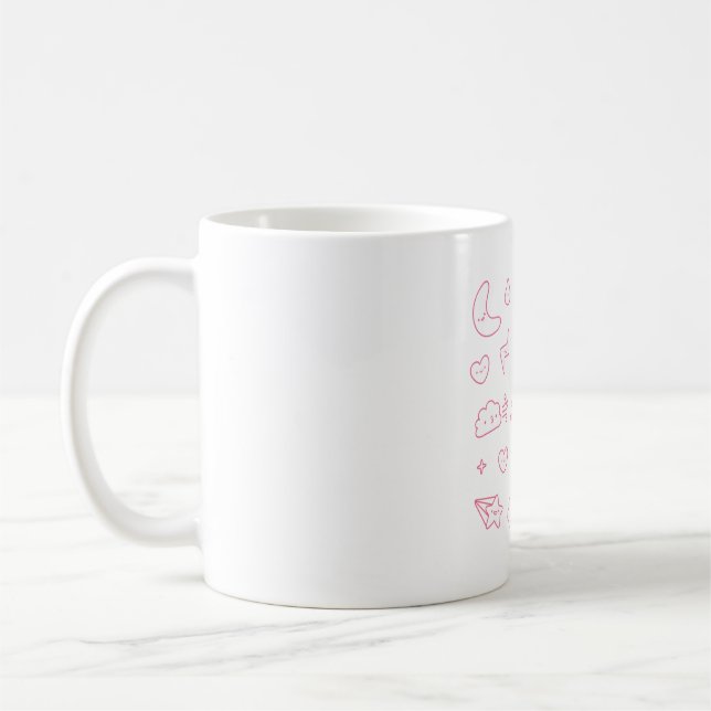 Cute Weather Doodles Coffee Mug (Left)