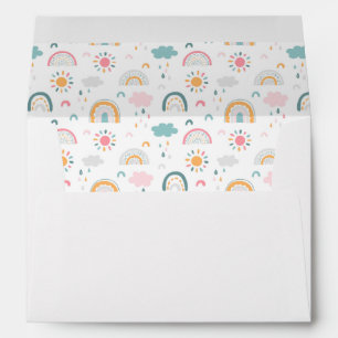 Cute Weather Pattern Envelope