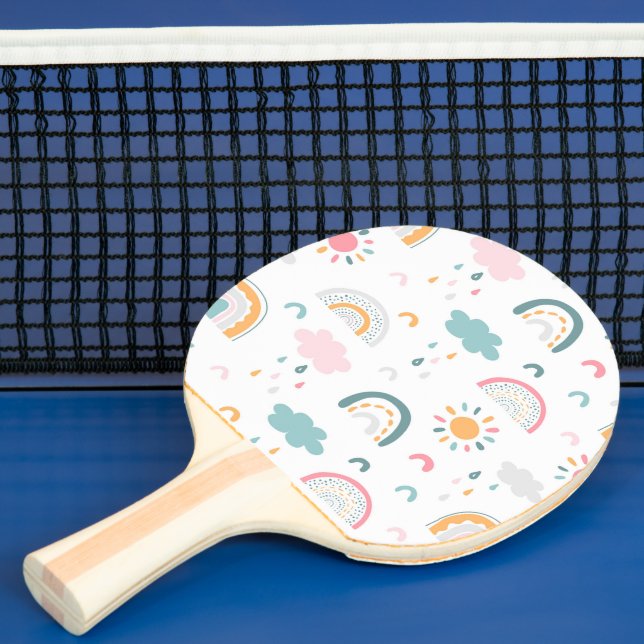Cute Weather Pattern Ping Pong Paddle (Insitu)