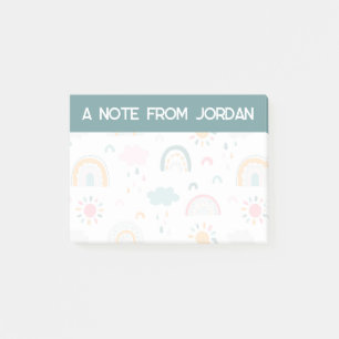 Cute Weather Pattern Post-it Notes