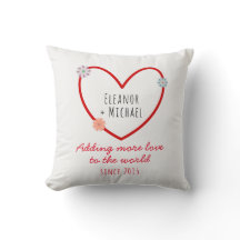 Cute Wedding Anniversary and Names Love Heart