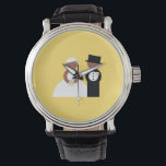 Cute wedding couple watch<br><div class="desc">Cute wedding couple. Both br></div>