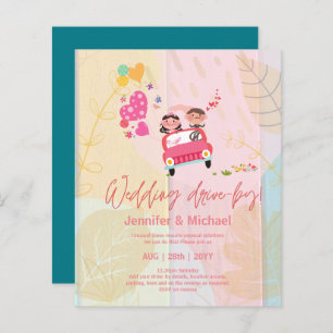 Cute Wedding Drive-By Budget Invitations