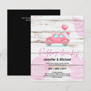 Cute Wedding Drive-By Budget Invitations