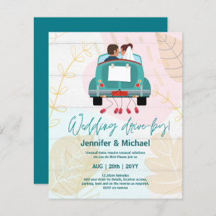 Cute Wedding Drive-By Budget Invitations