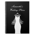 Cute wedding planner organiser notebook for bride