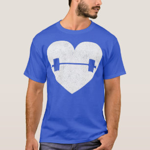 Cute Weigh Lifting Heart Graphic For Weight Men T-Shirt