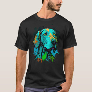 Cute Weimaraner Dog on Weimaraner 3 T-Shirt