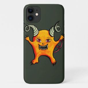 Cute Weird Horned Little Devil Creature iPhone 11 Case