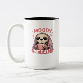 Cute Weird Humour Graphic  Two-Tone Coffee Mug