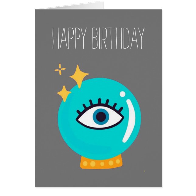 Cute weird magic crystal ball eye (Front)