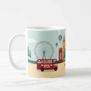 Cute Welcome to London Coffee Mug
