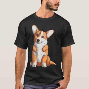 Cute Welsh Corgi Fluffy Pembroke Dog T-Shirt