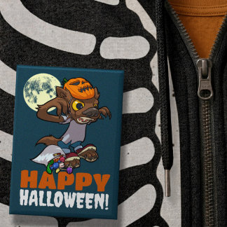 Cute Werewolf Happy Halloween! Trick Or Treat Art