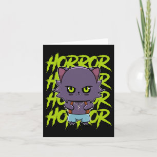 Cute Werewolf Wolf And Anime Horror Lycanthrop For Card