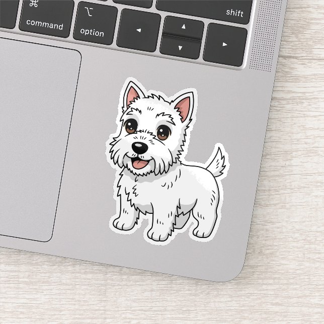 Cute West Highland White Terrier Dog (Detail)